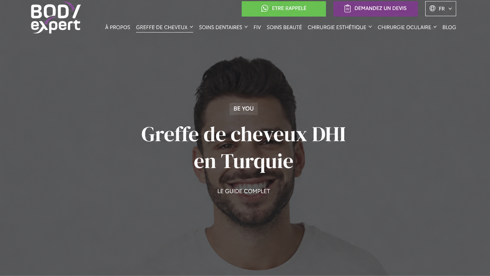 Capture du site Body Expert