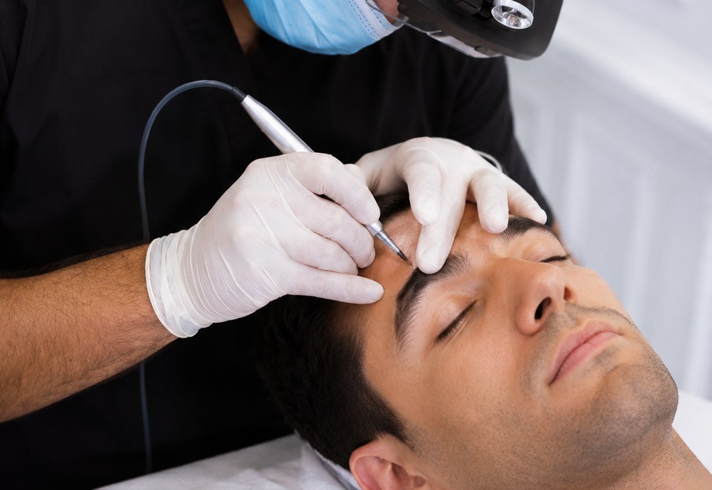 Greffe de sourcils — implantation au stylet, DHI® France